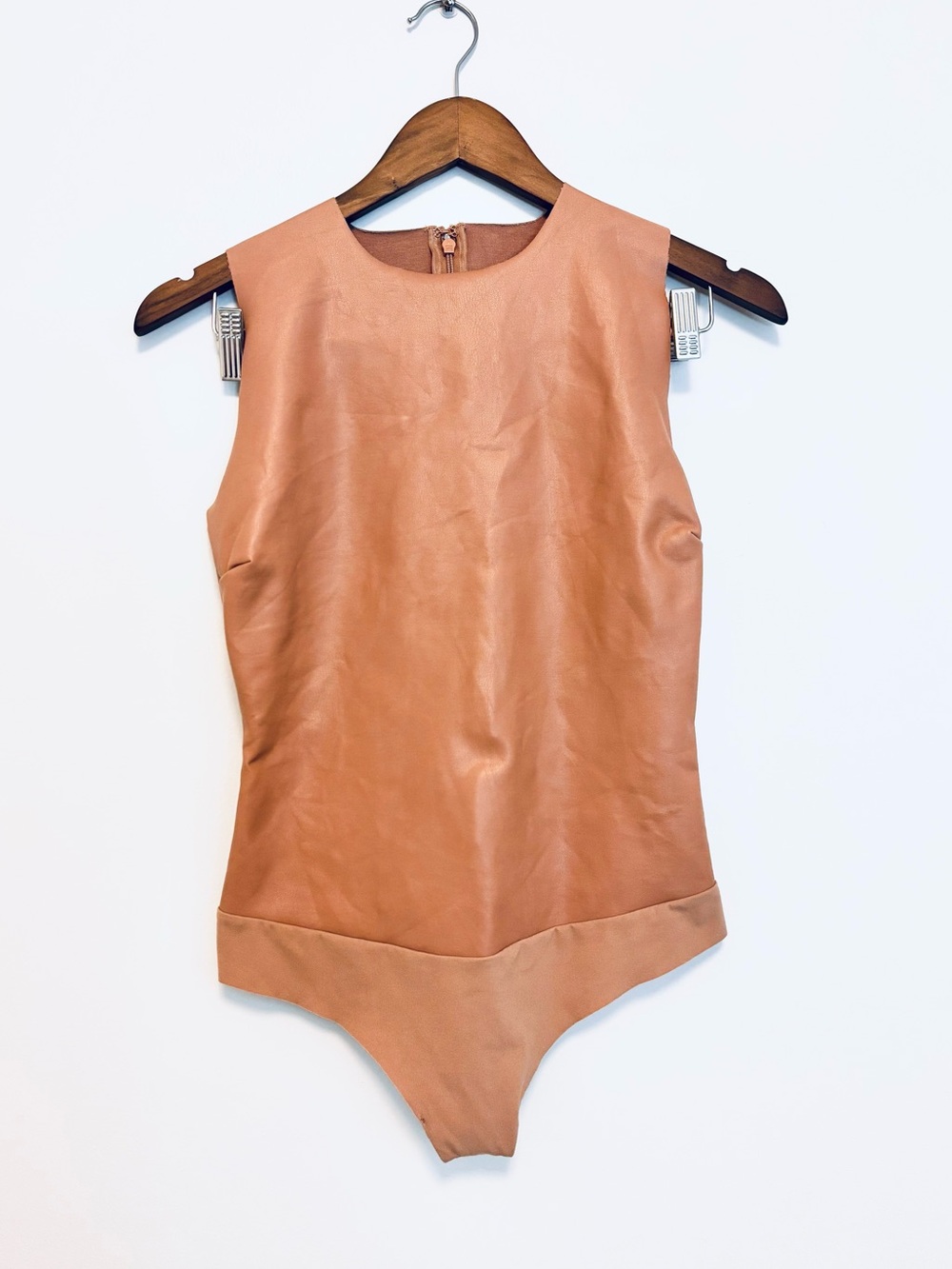 Skims Faux Leather Bodysuit
